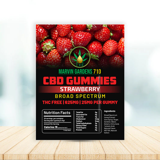 Marvin Gardens 710 - CBD Gummies 625MG Strawberry Broad Spectrum