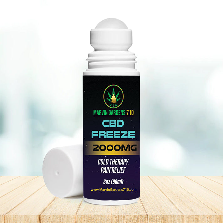 Marvin Gardens 710 - CBD FREEZE 2000 MG Roll On - Cold Therapy Pain Relief 3oz - 90ml