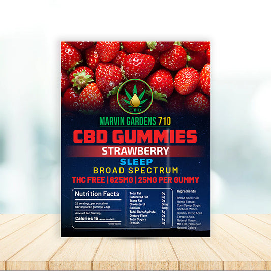 Marvin Gardens 710 - CBD Gummies 625MG Sleep Strawberry Broad Spectrum